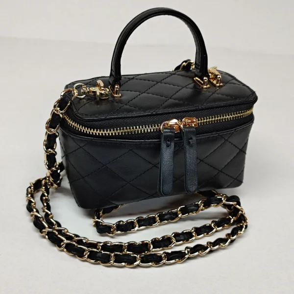 Quilted Small Barrel Bag