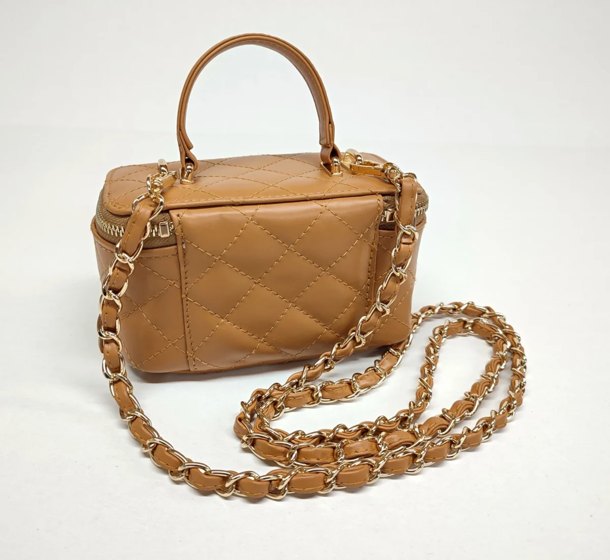 Quilted Small Barrel Bag - Image 9