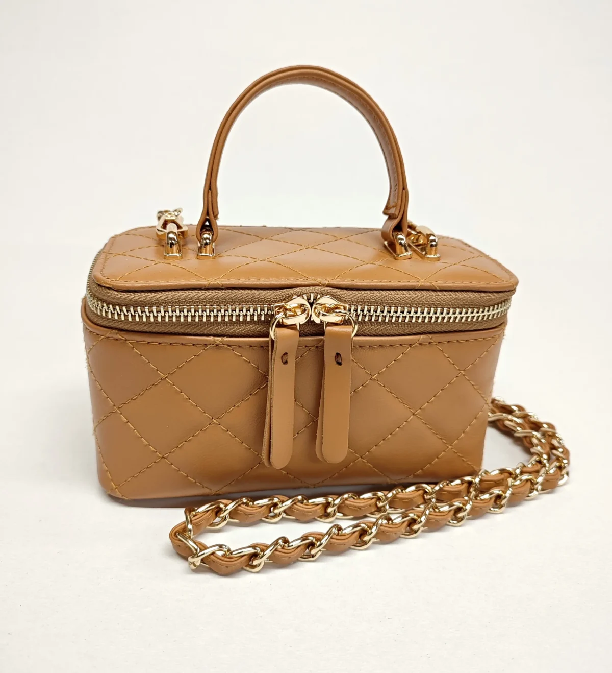 Quilted Small Barrel Bag - Image 8
