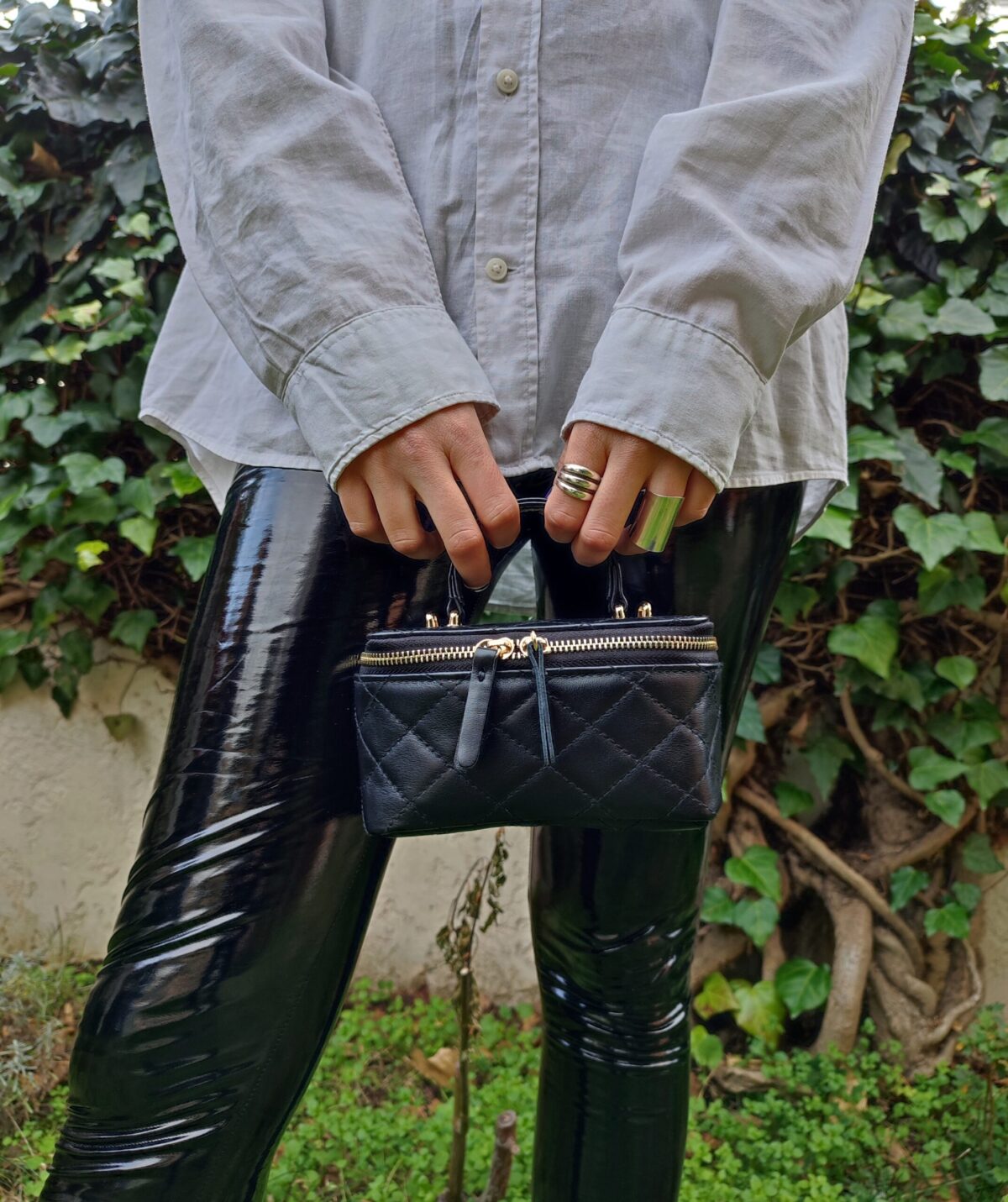 Quilted Small Barrel Bag - Image 5