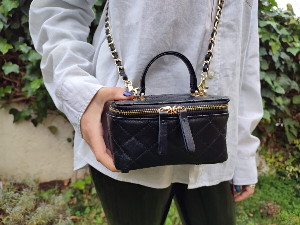 Quilted Small Barrel Bag - Image 4