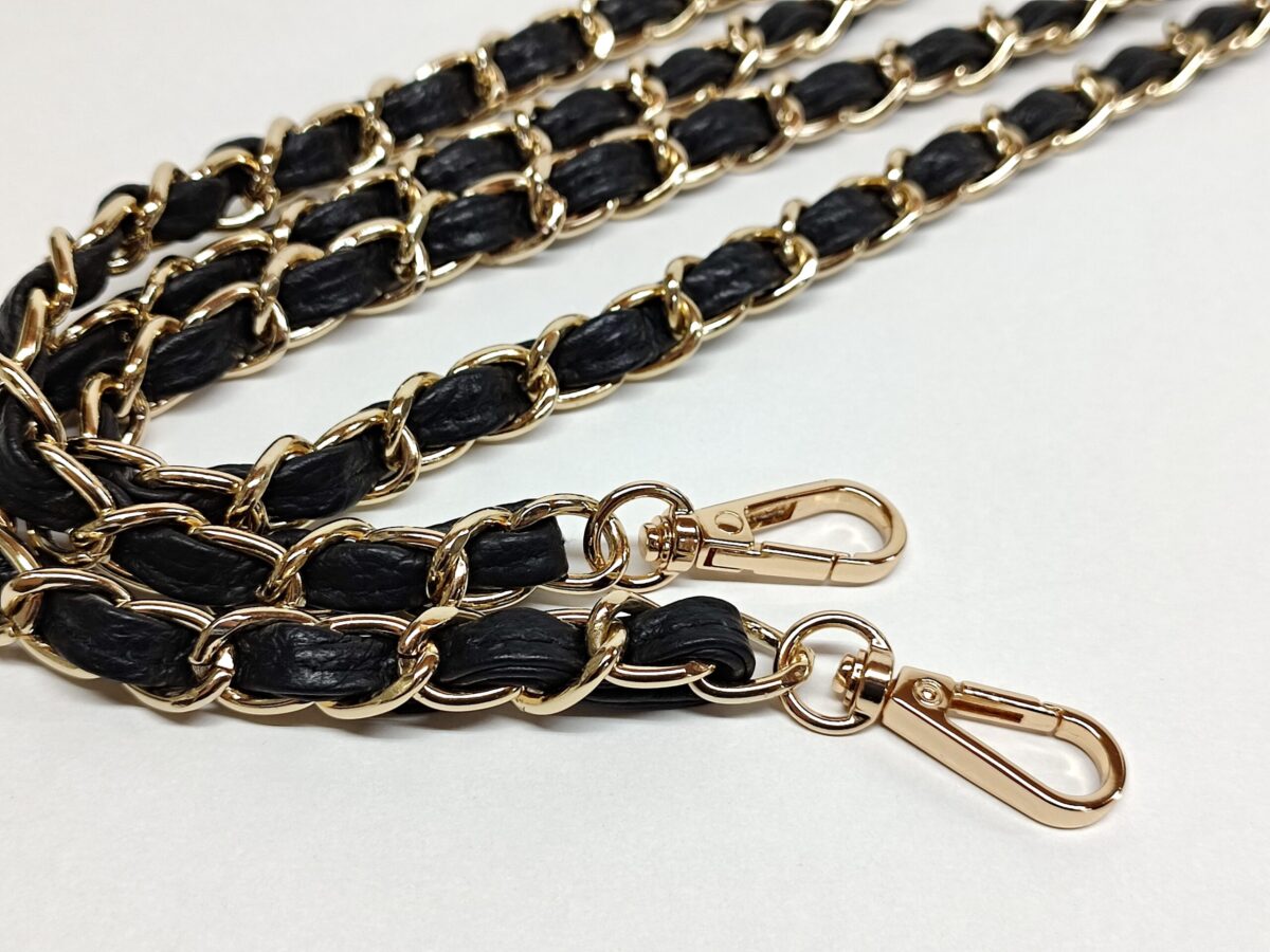 Grained Leather Chain Strap - Image 2