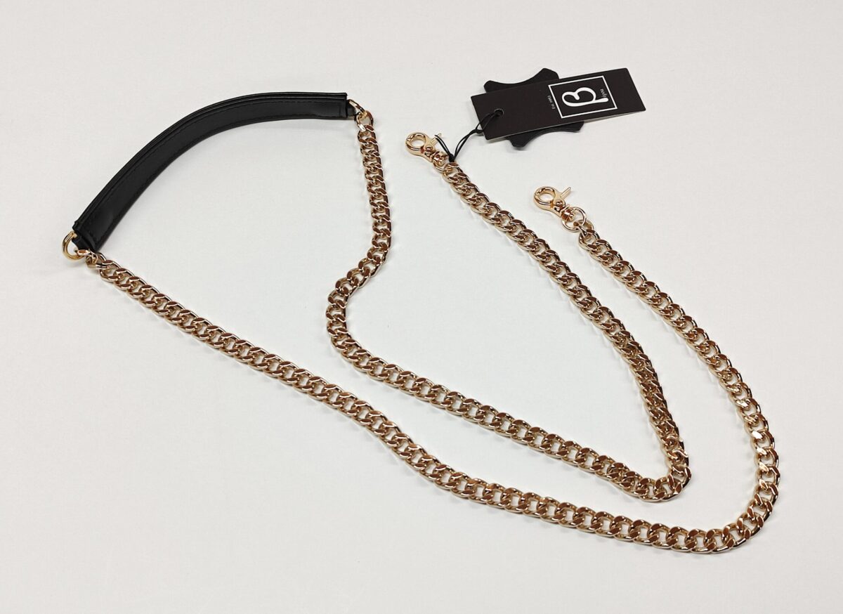 Leather Pad Chain Strap - Image 2