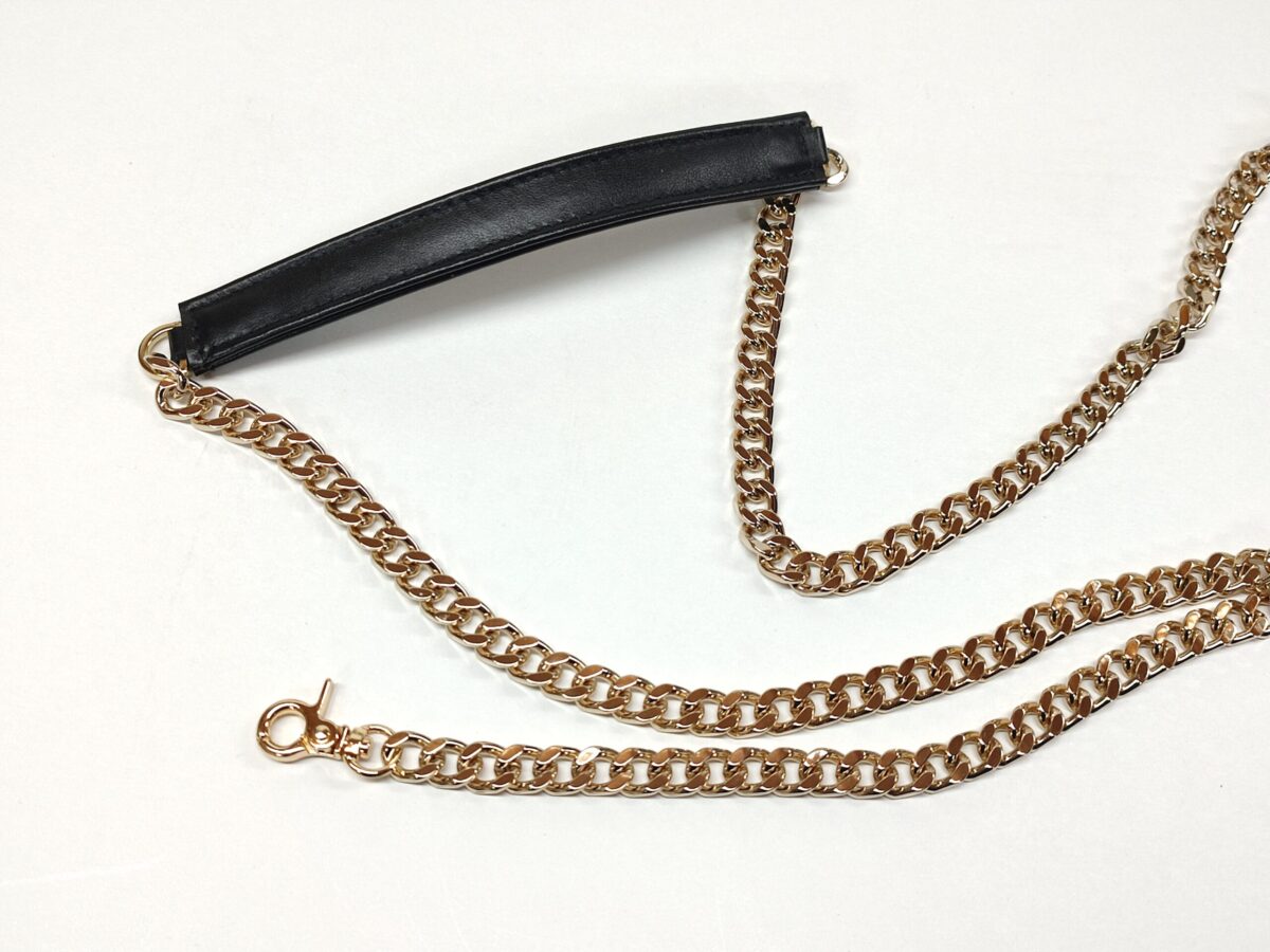 Leather Pad Chain Strap - Image 4