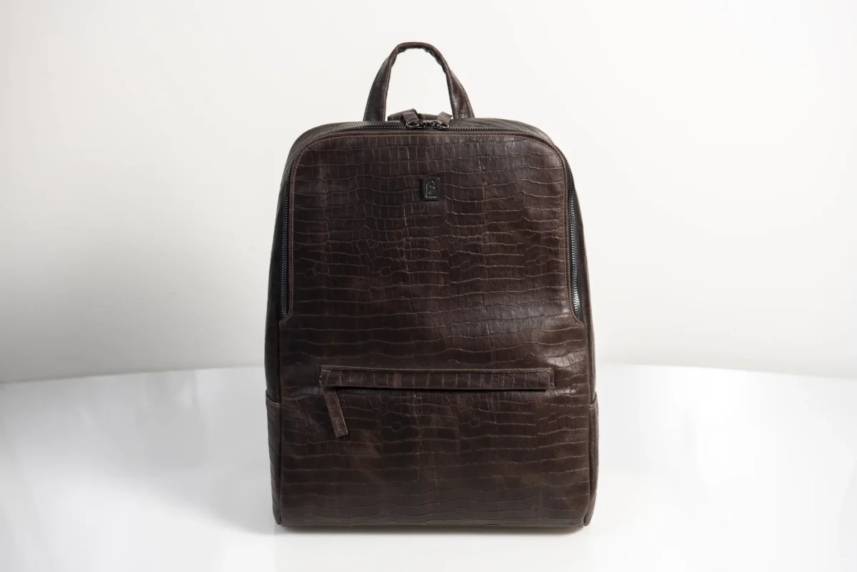 Vintage Style Leather Backpack - Image 2