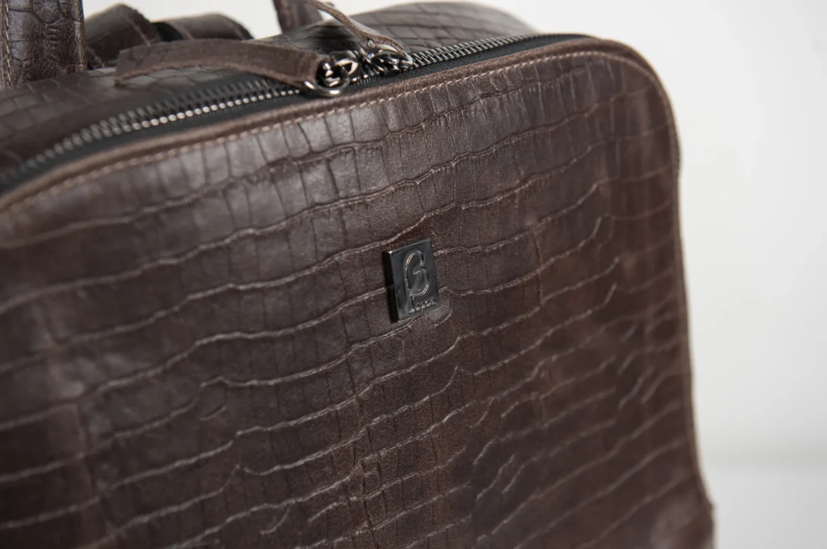 Vintage Style Leather Backpack - Image 6