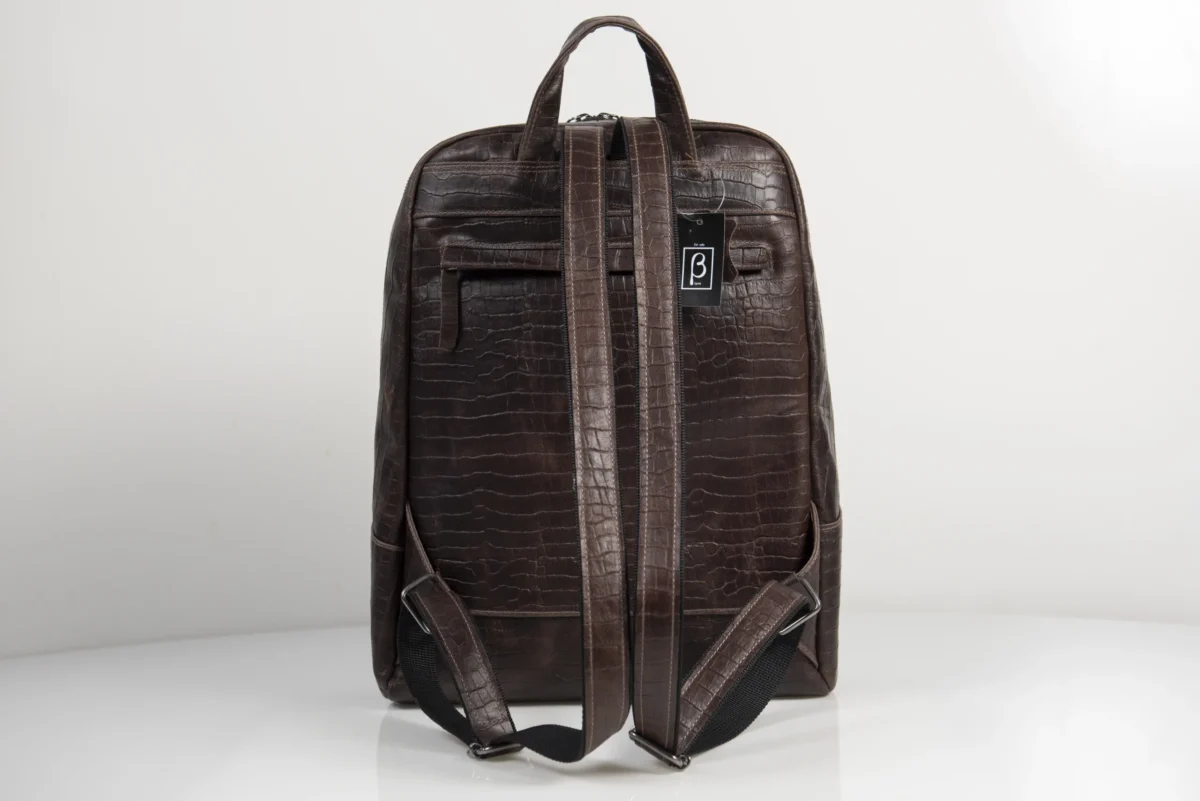 Vintage Style Leather Backpack - Image 3