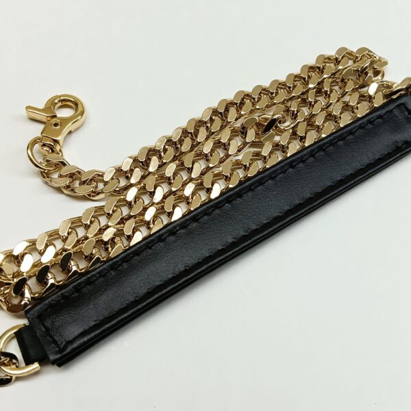 Leather Pad Chain Strap