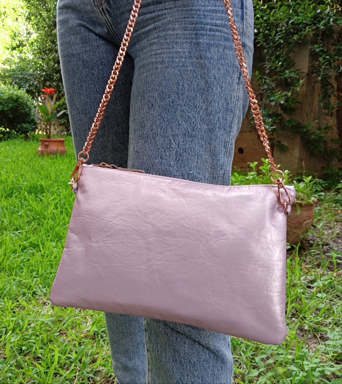 Metallic Diamond Clutch - Image 3