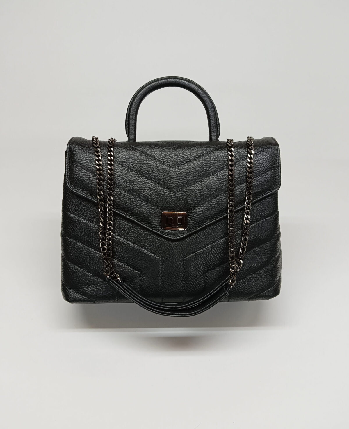 Chevron Max Top Handle Bag - Image 5