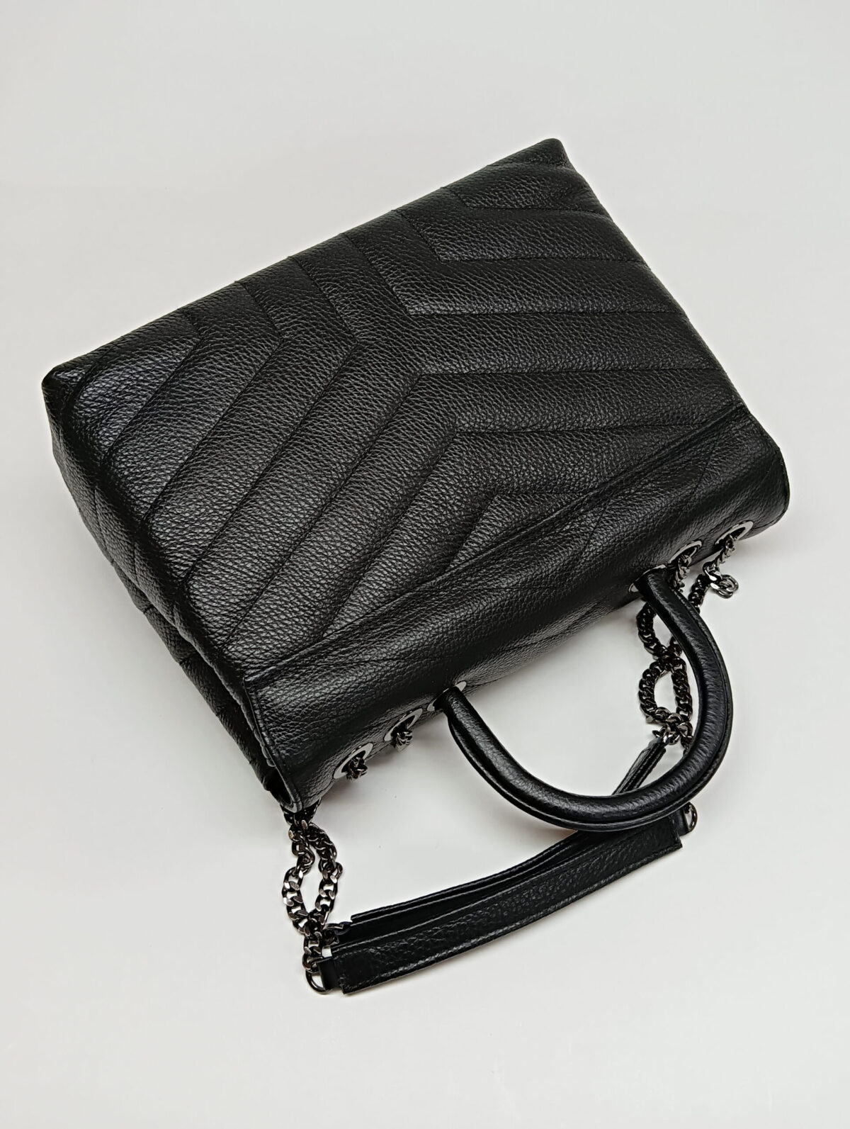 Chevron Max Top Handle Bag - Image 8