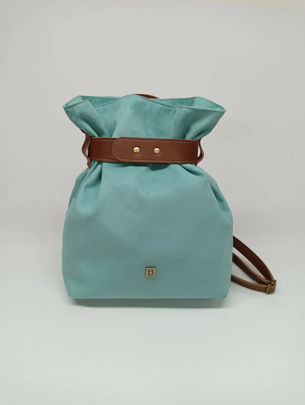 Suede Pouch Backpack - Image 2