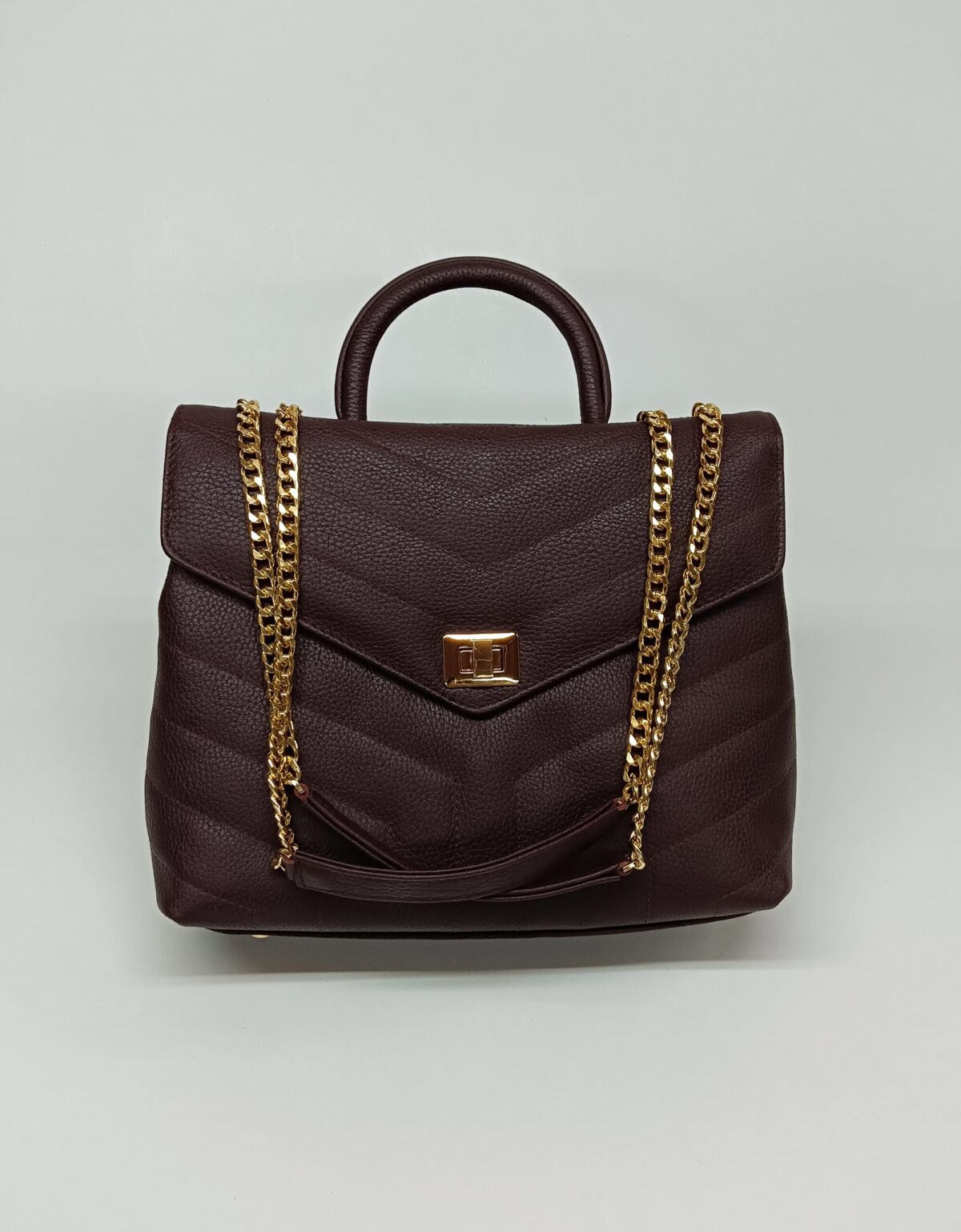 Chevron Max Top Handle Bag - Image 6