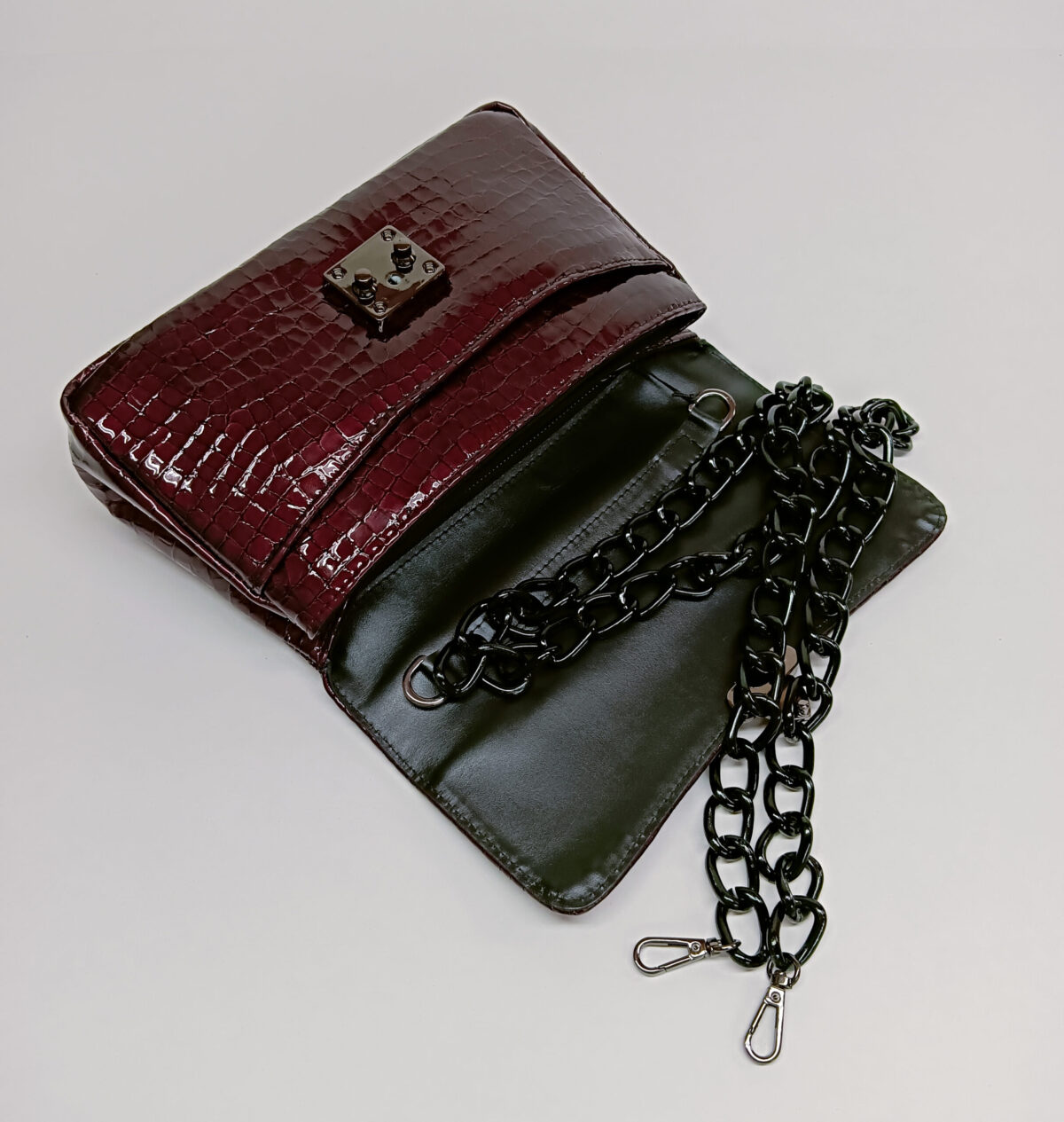 Croc Style Diamond Bag - Image 9