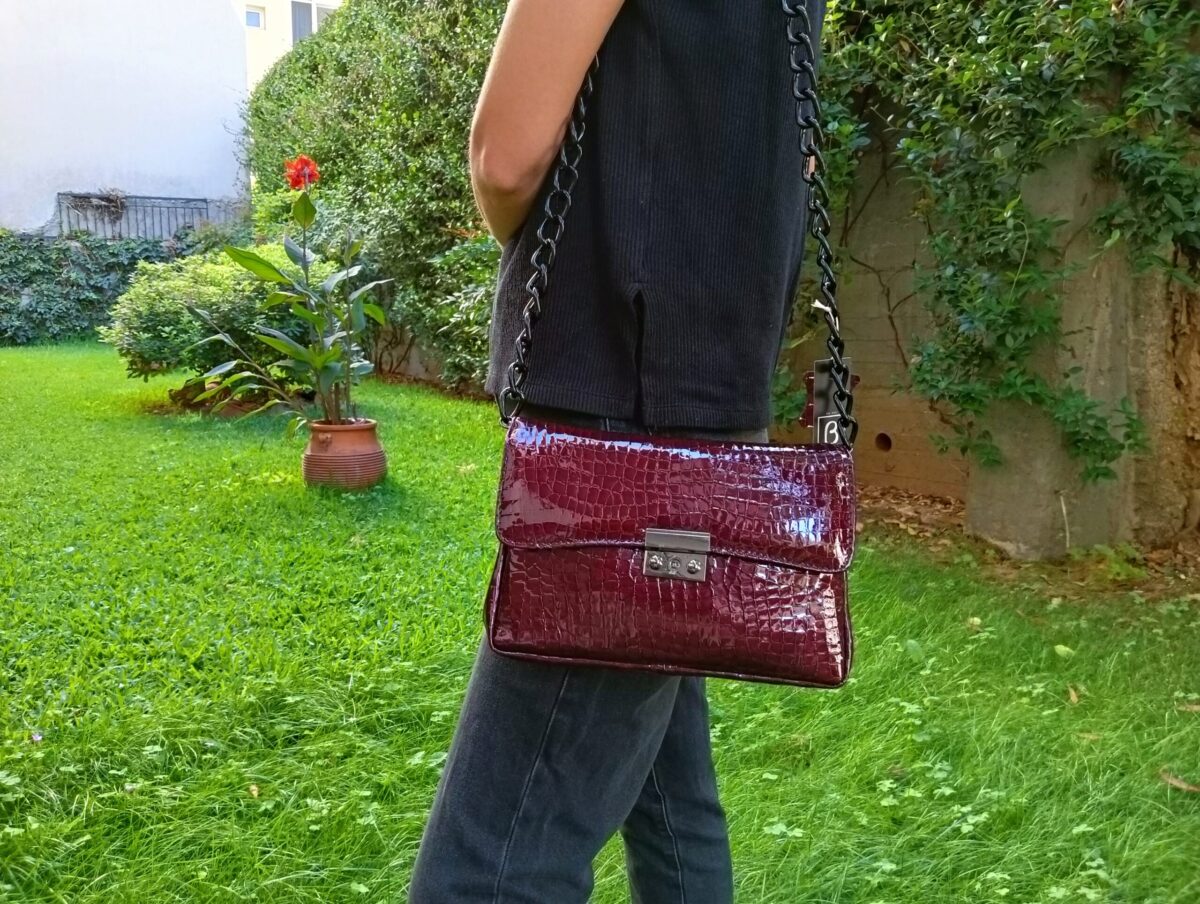 Croc Style Diamond Bag - Image 2