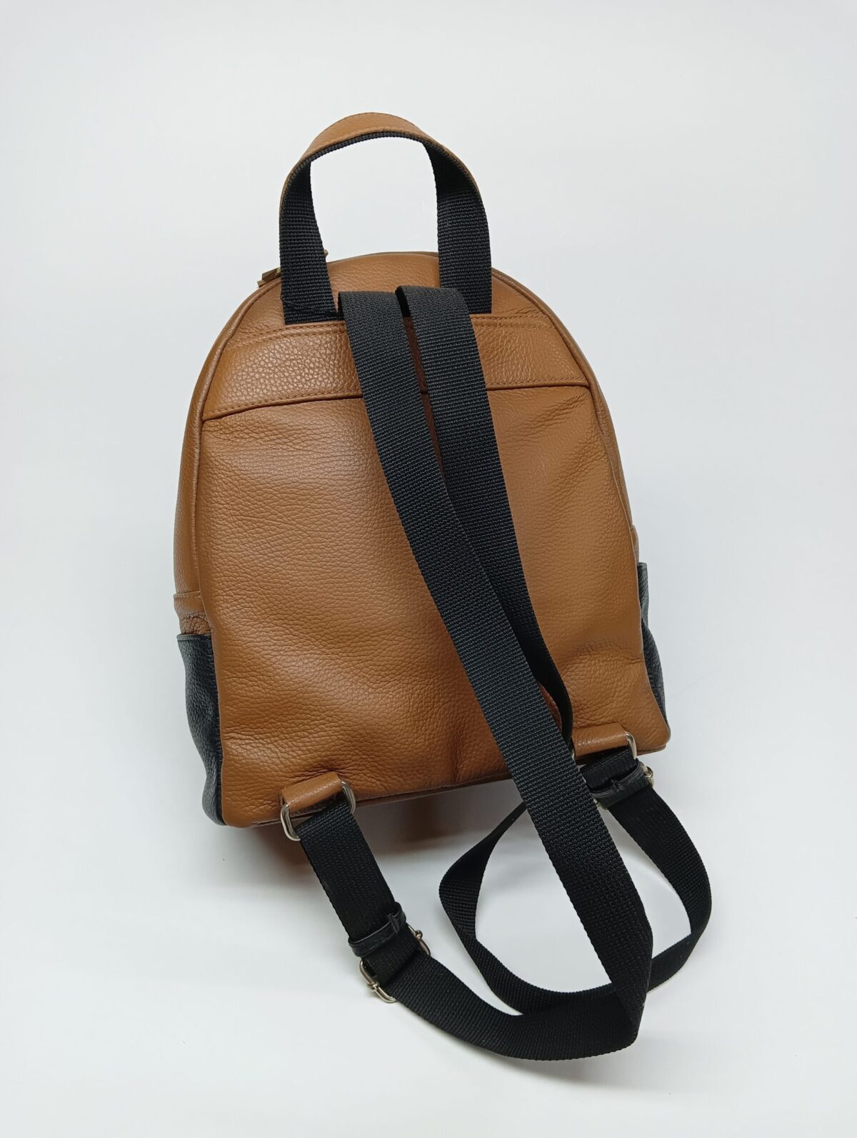 Genuine Leather Oval Backpack - Image 2