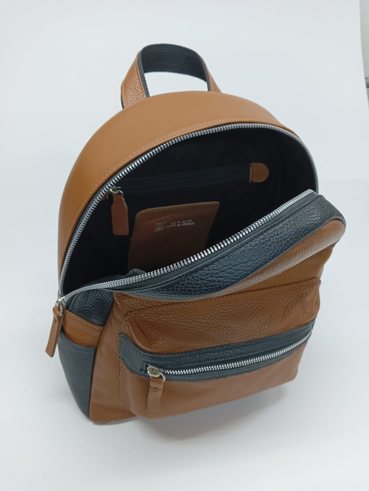 Genuine Leather Oval Backpack - Image 4