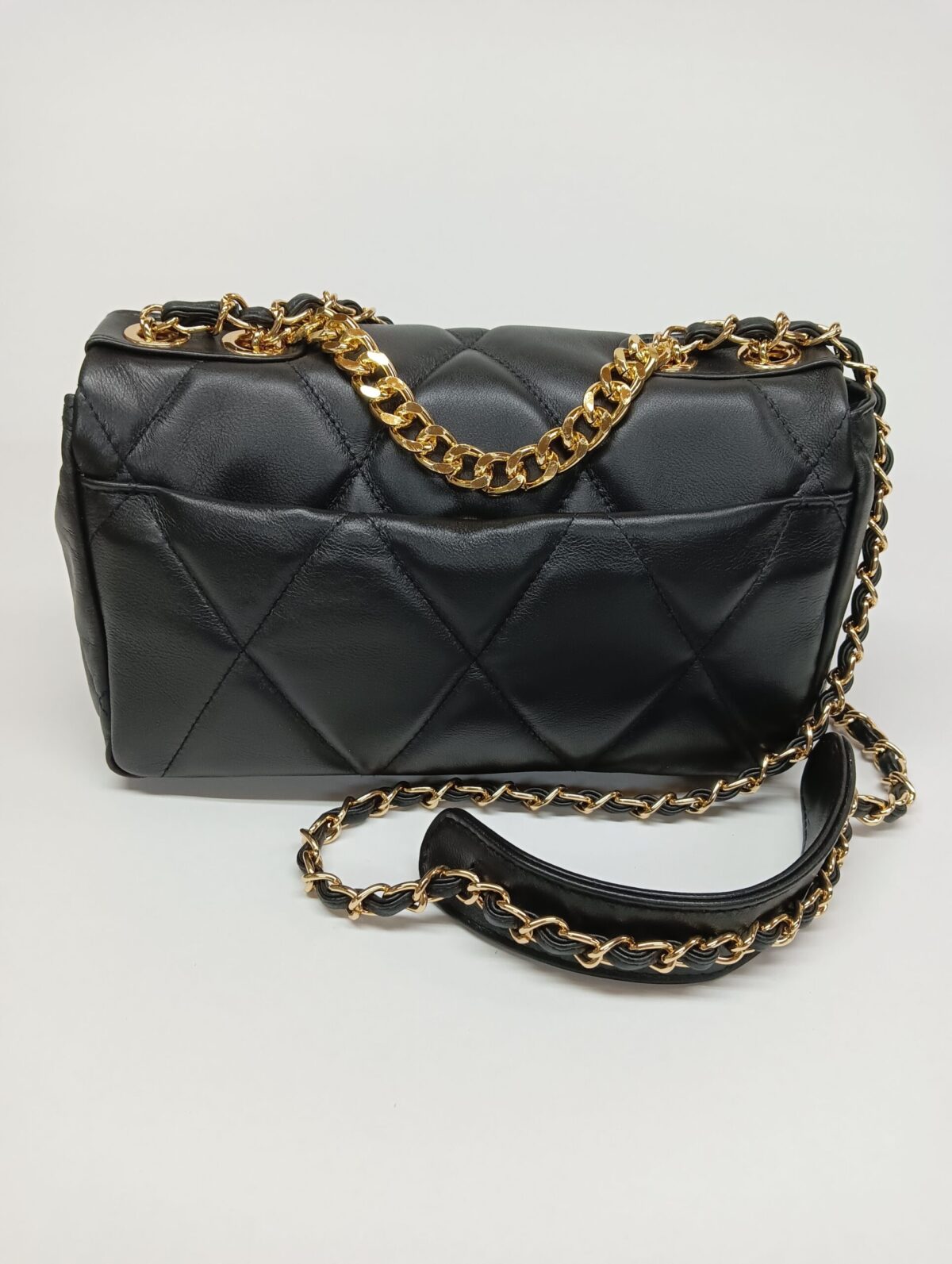 Medium Diamonds Genuine Leather Bag - Image 6