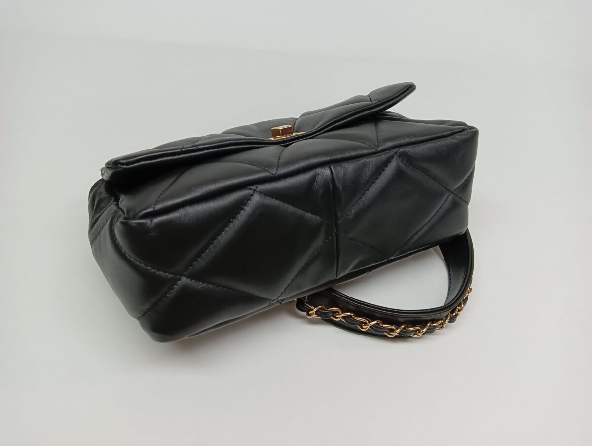 Medium Diamonds Genuine Leather Bag - Image 7