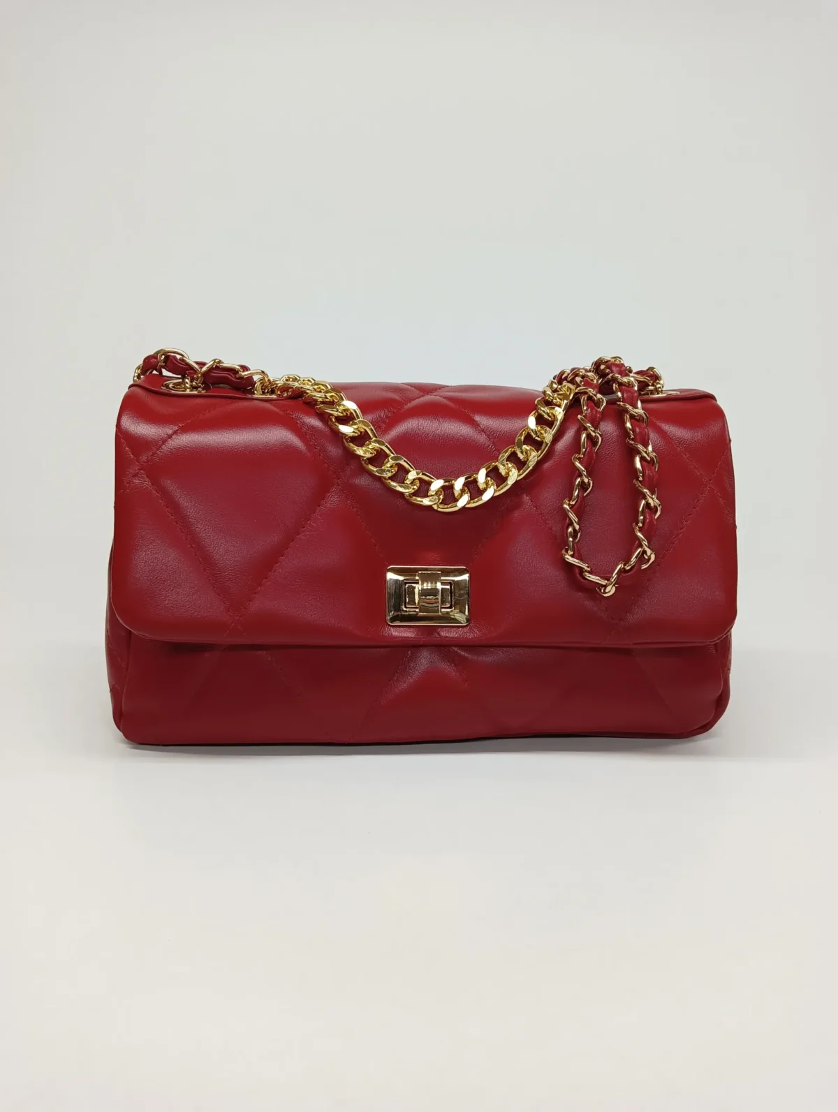 Medium Diamonds Genuine Leather Bag - Image 3