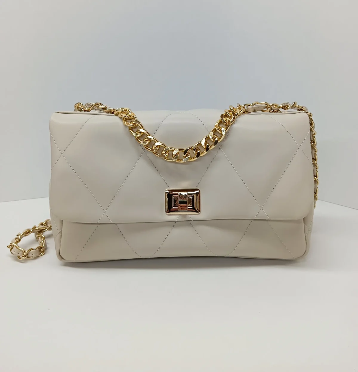 Medium Diamonds Genuine Leather Bag - Image 4
