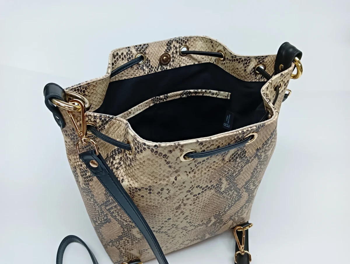 Snake Instinct Convertible Bucket Bag - Image 12