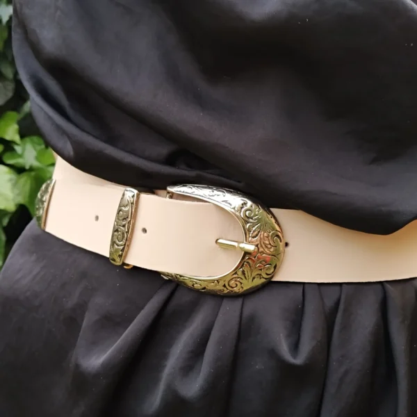 Greek Elegance Leather Belt