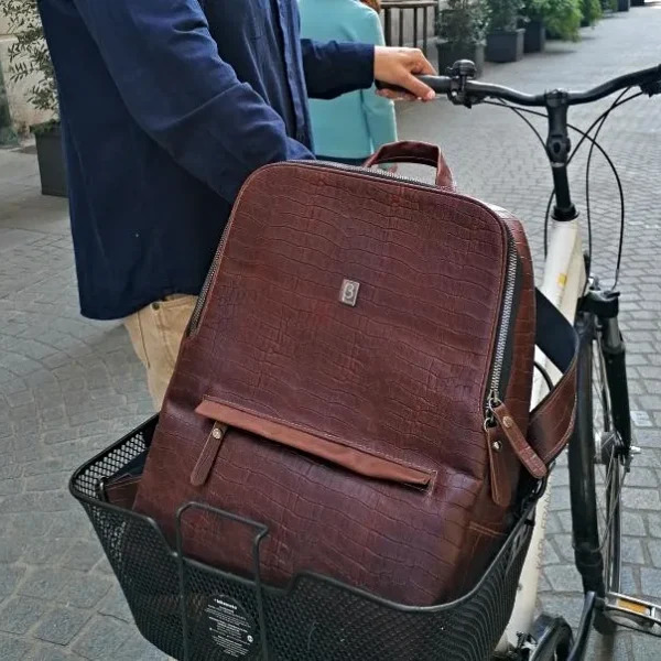 Vintage Style Leather Backpack
