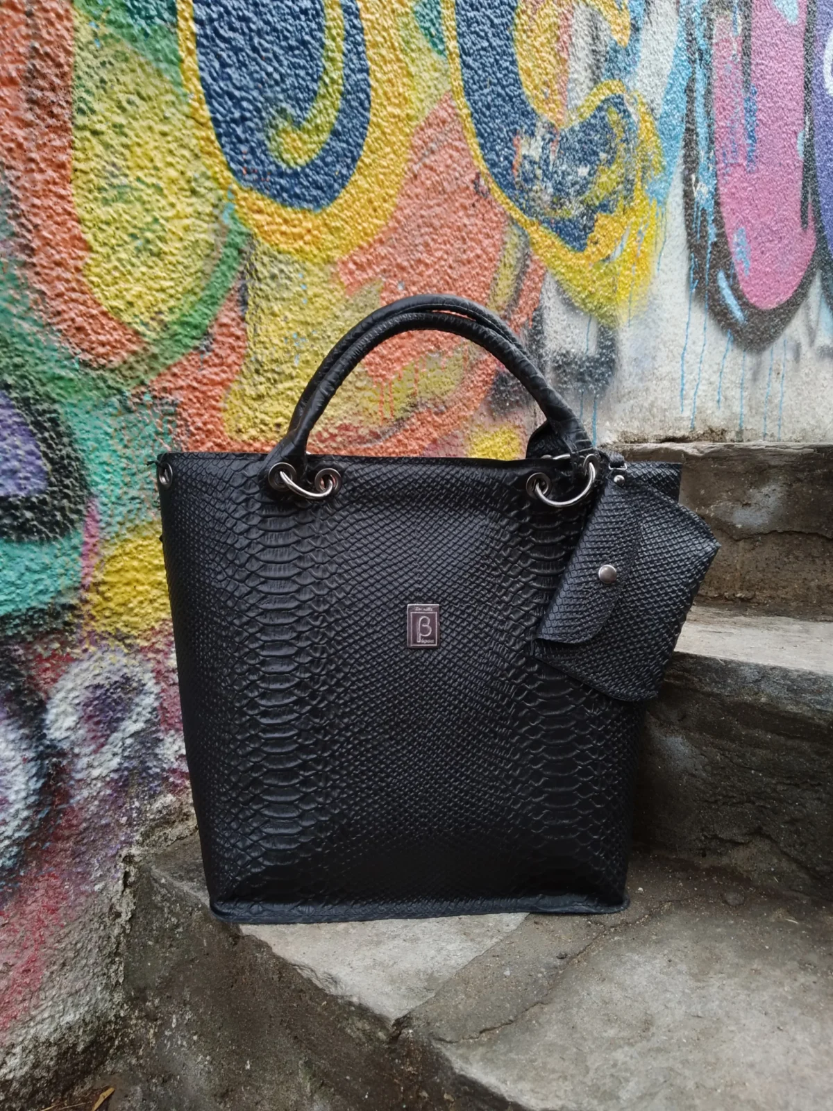 Black Python Bag - Image 3