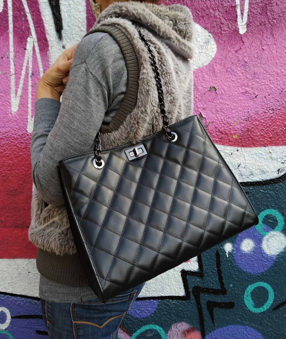 Shopper Diamonds Large Bag - Image 2