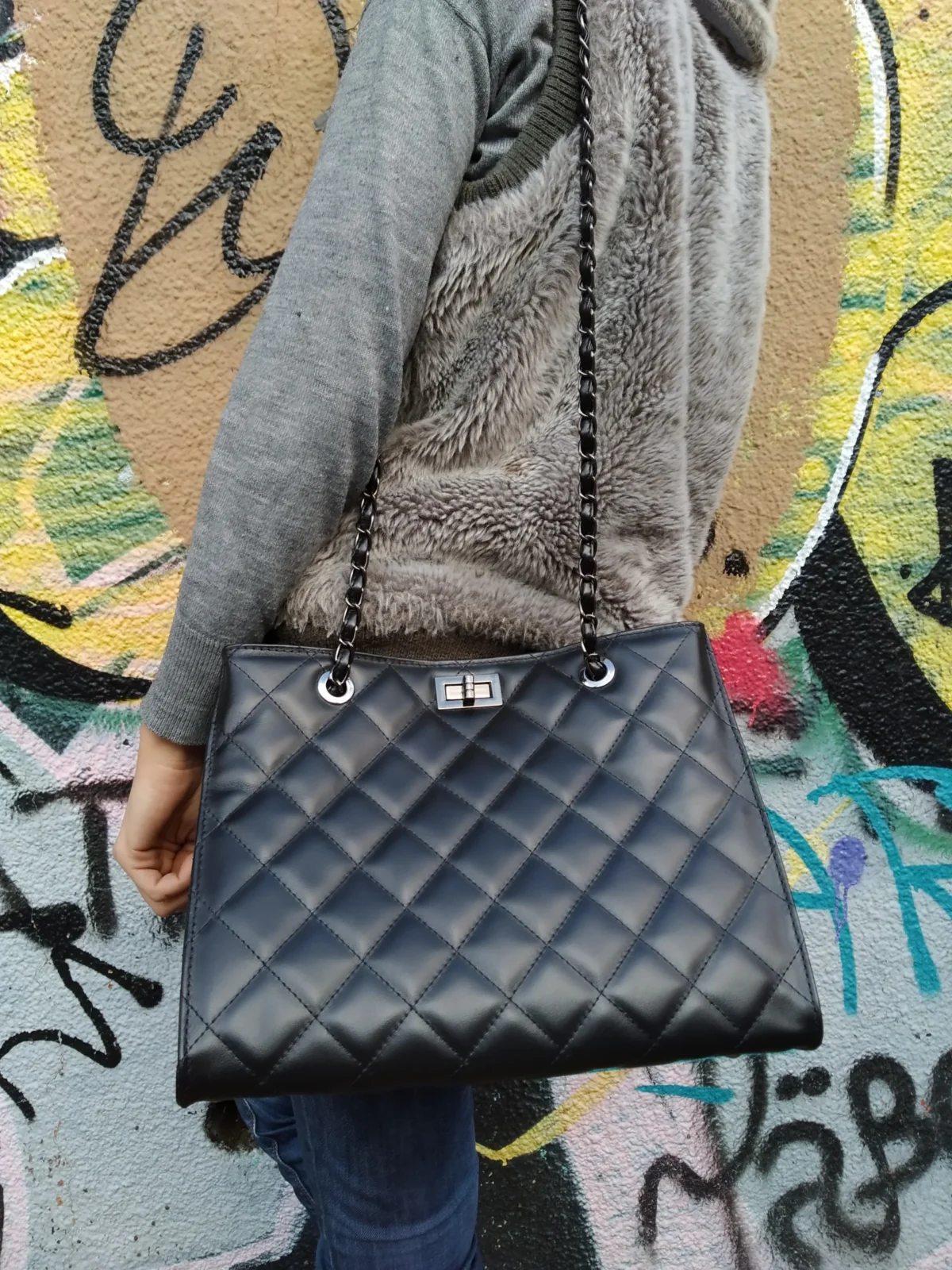 Shopper Diamonds Large Bag - Image 3
