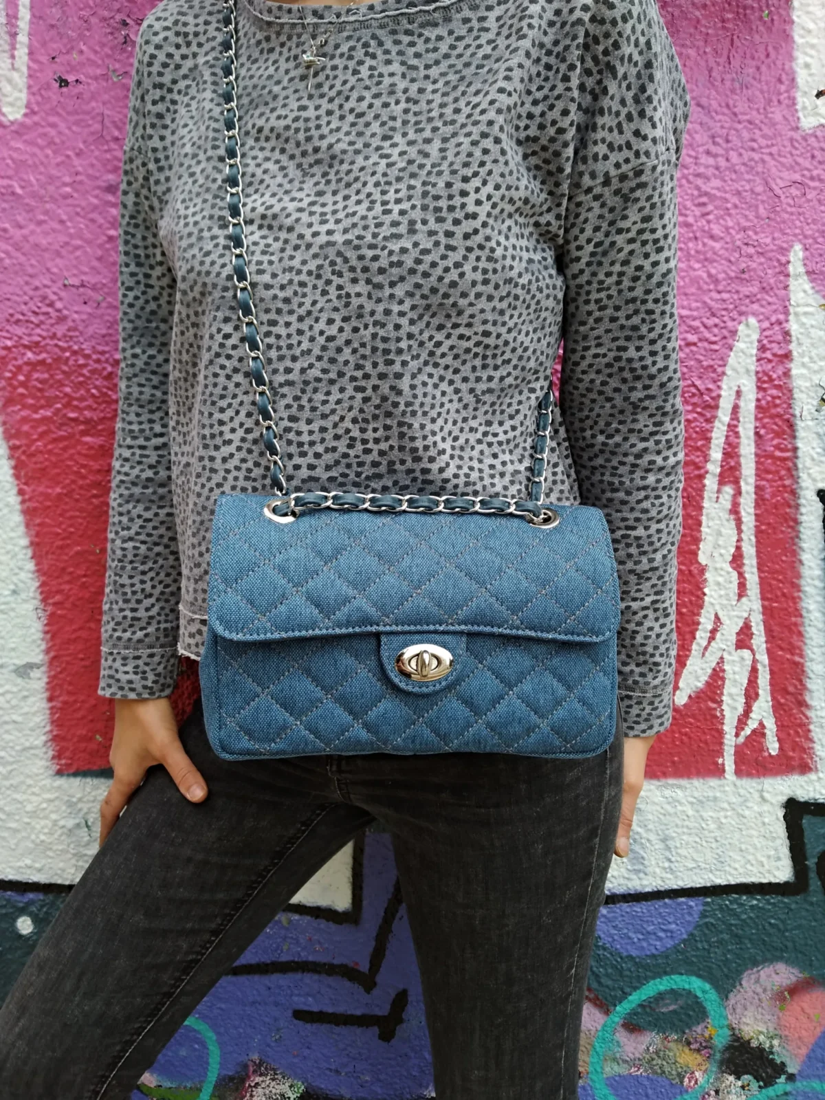 Denim Diamonds Bag - Image 4