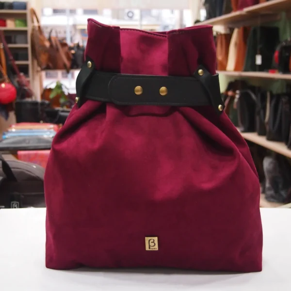 Suede Pouch Backpack