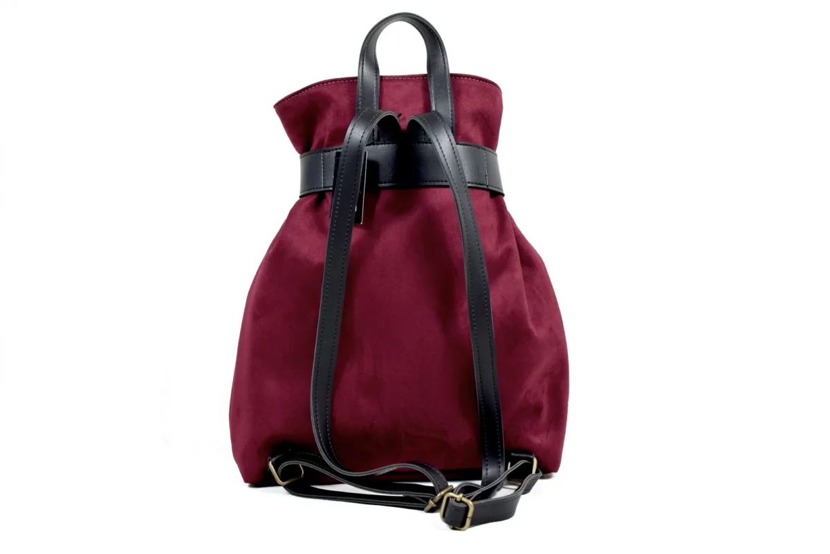 Suede Pouch Backpack - Image 3