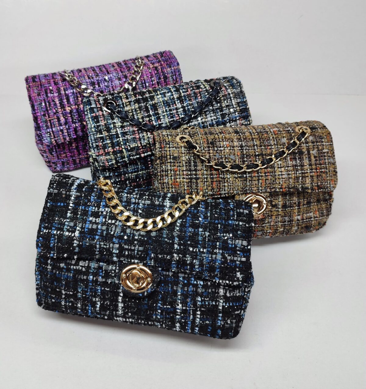Tweed Diamond Bag - Image 4