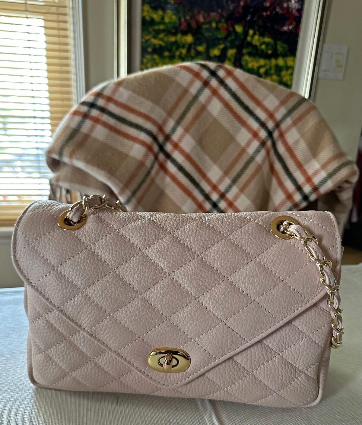 V Diamonds Caviar Leather Purse - Image 4