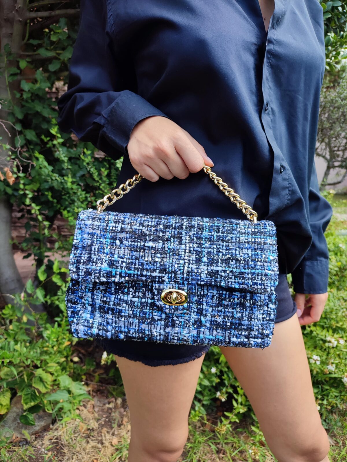 Tweed Diamond Bag - Image 2