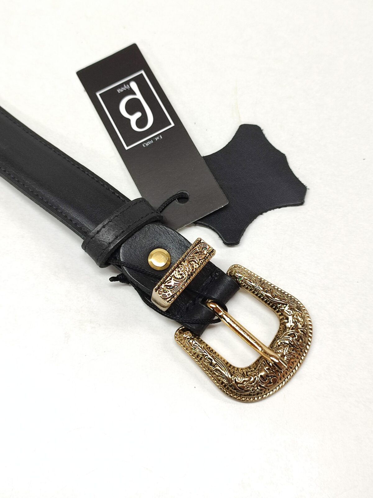 Greek Elegance Leather Belt - Image 3