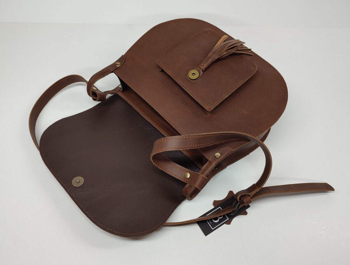 Brown Pearl Tassel Bag - Image 7