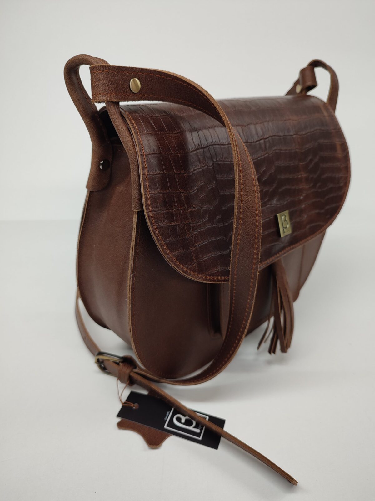 Brown Pearl Tassel Bag - Image 9