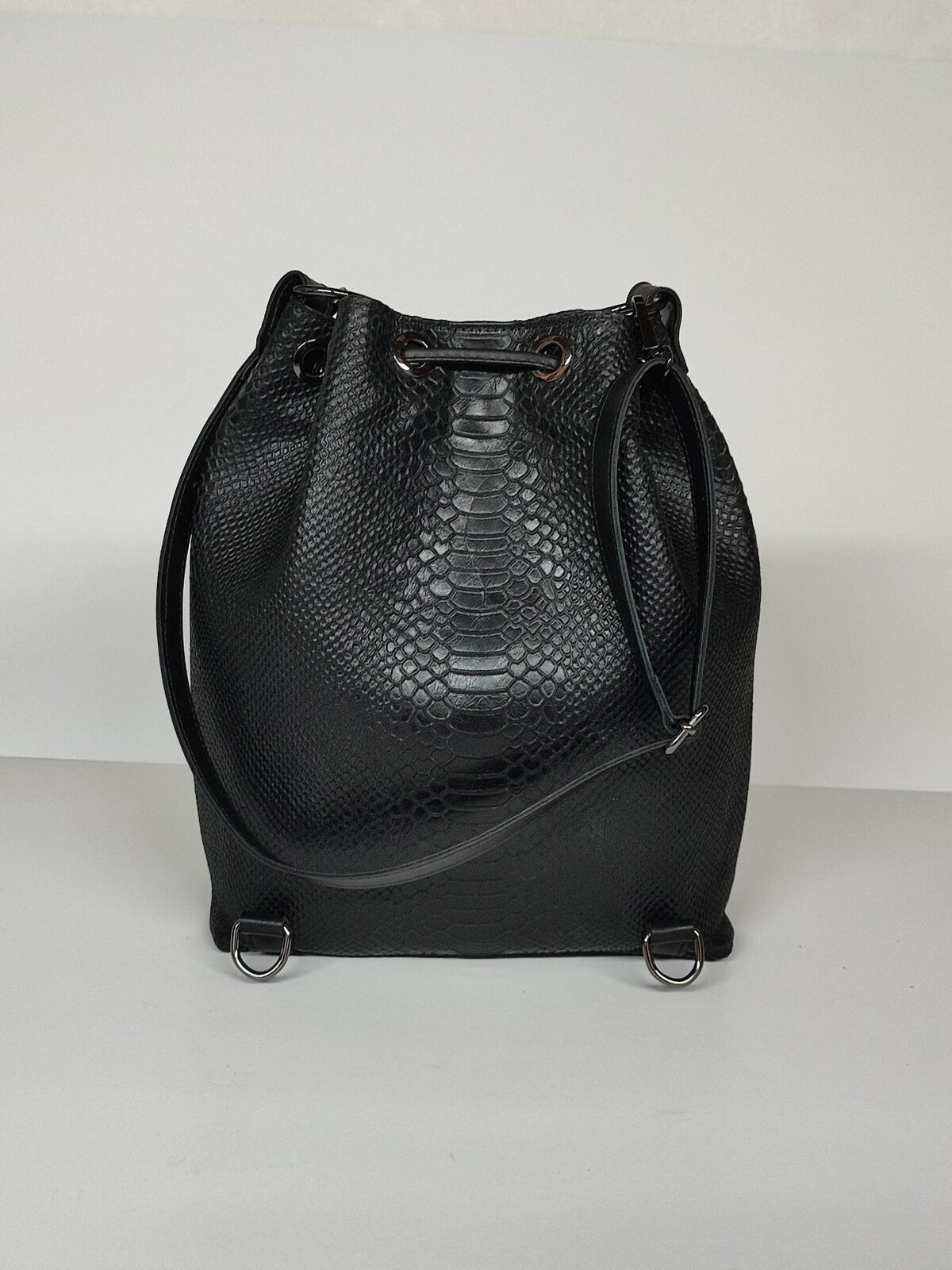 Snake Instinct Convertible Bucket Bag - Image 3