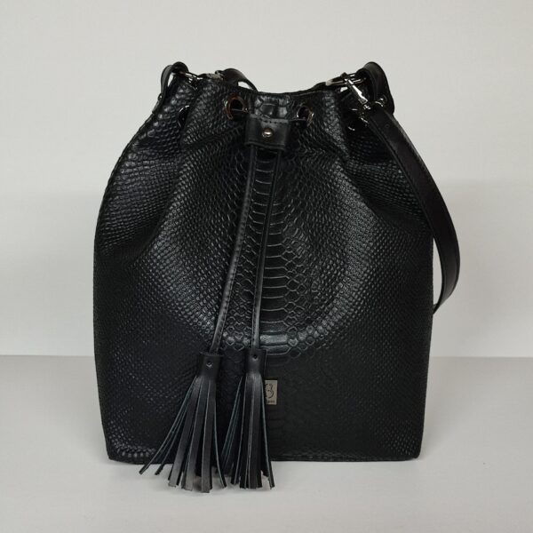 Snake Instinct Convertible Bucket Bag