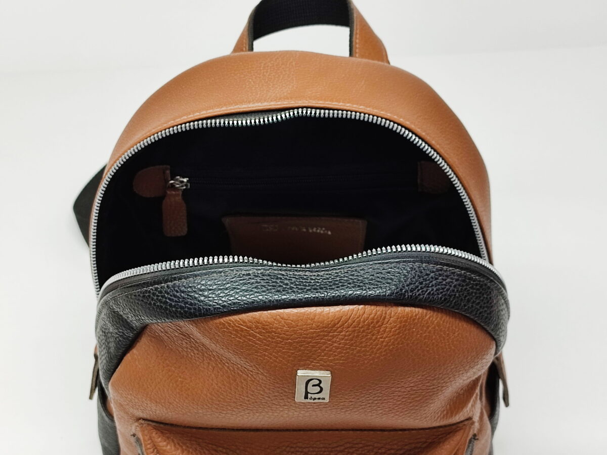 Genuine Leather Oval Backpack - Image 5