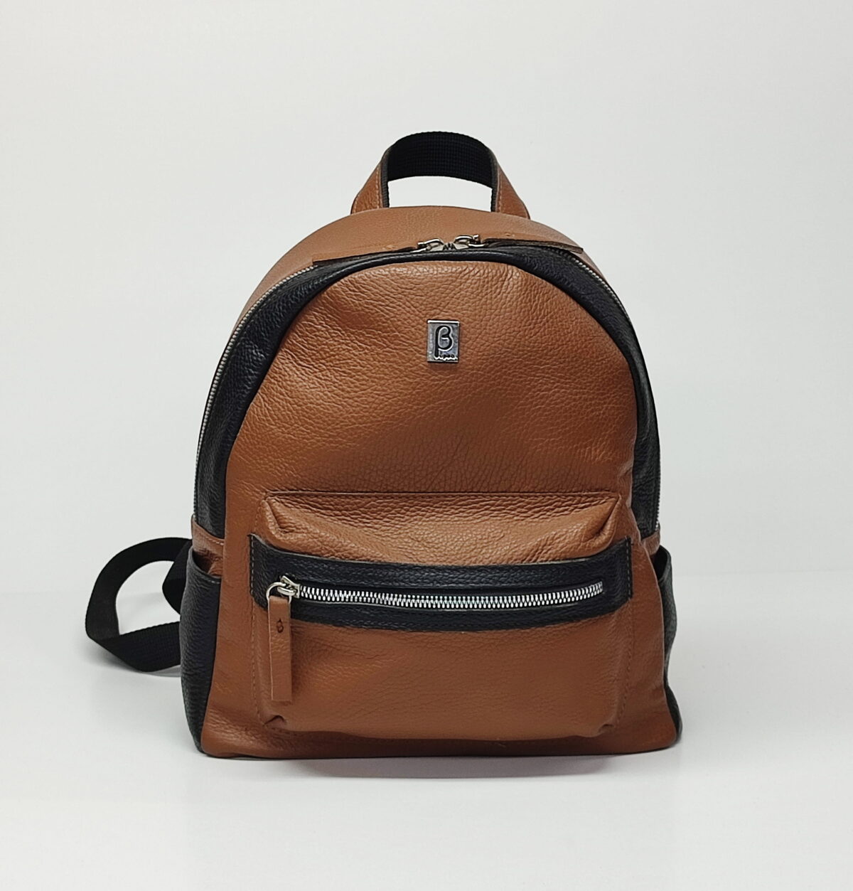 Genuine Leather Oval Backpack - Image 2