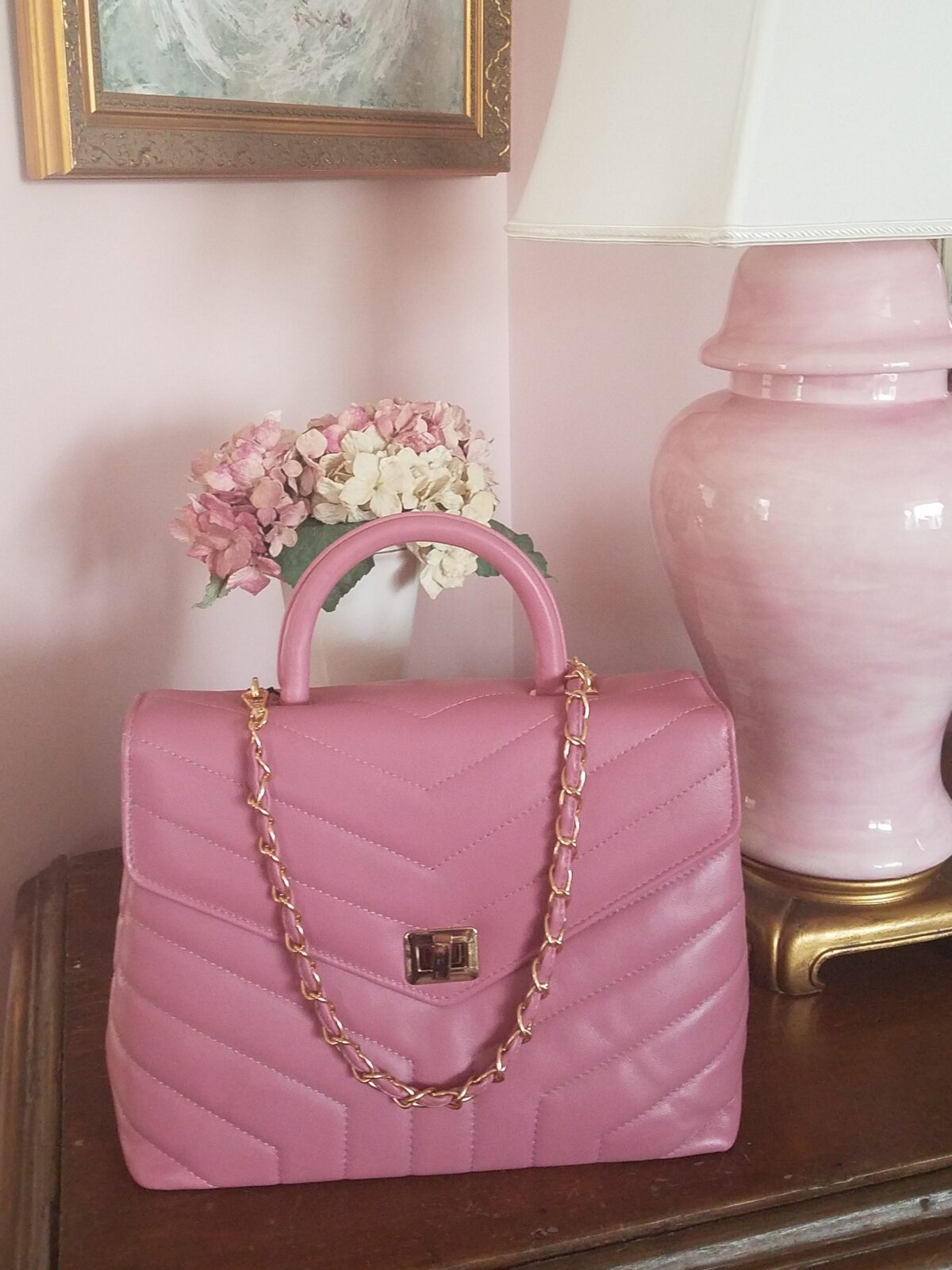 Chevron Max Top Handle Bag - Image 11