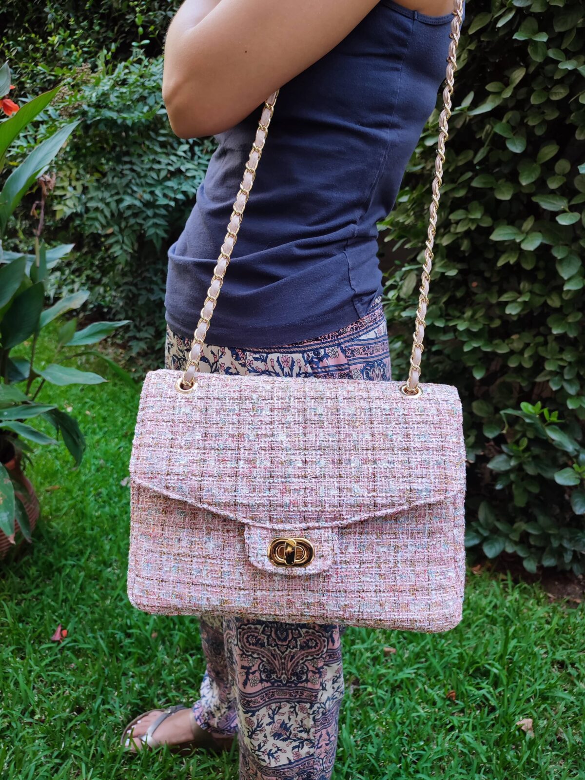 Tweed Diamond Bag (large) - Image 9