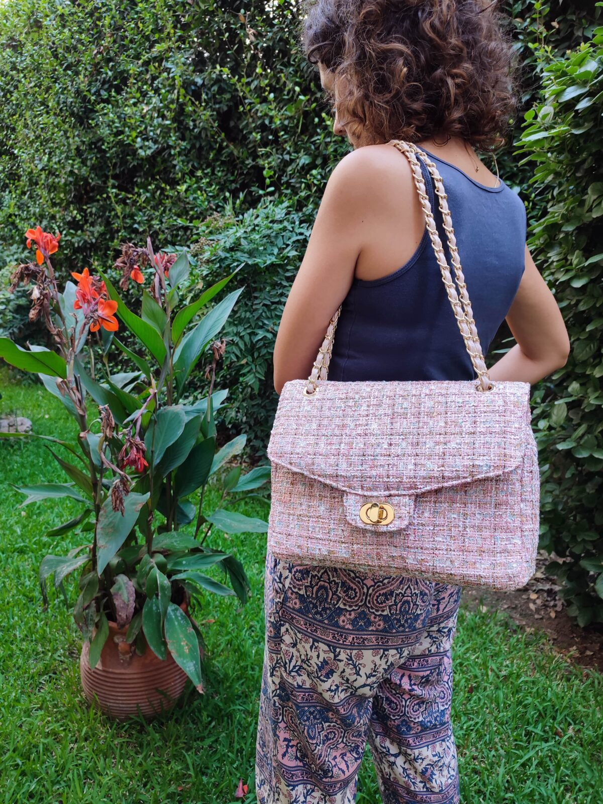 Tweed Diamond Bag (large) - Image 2