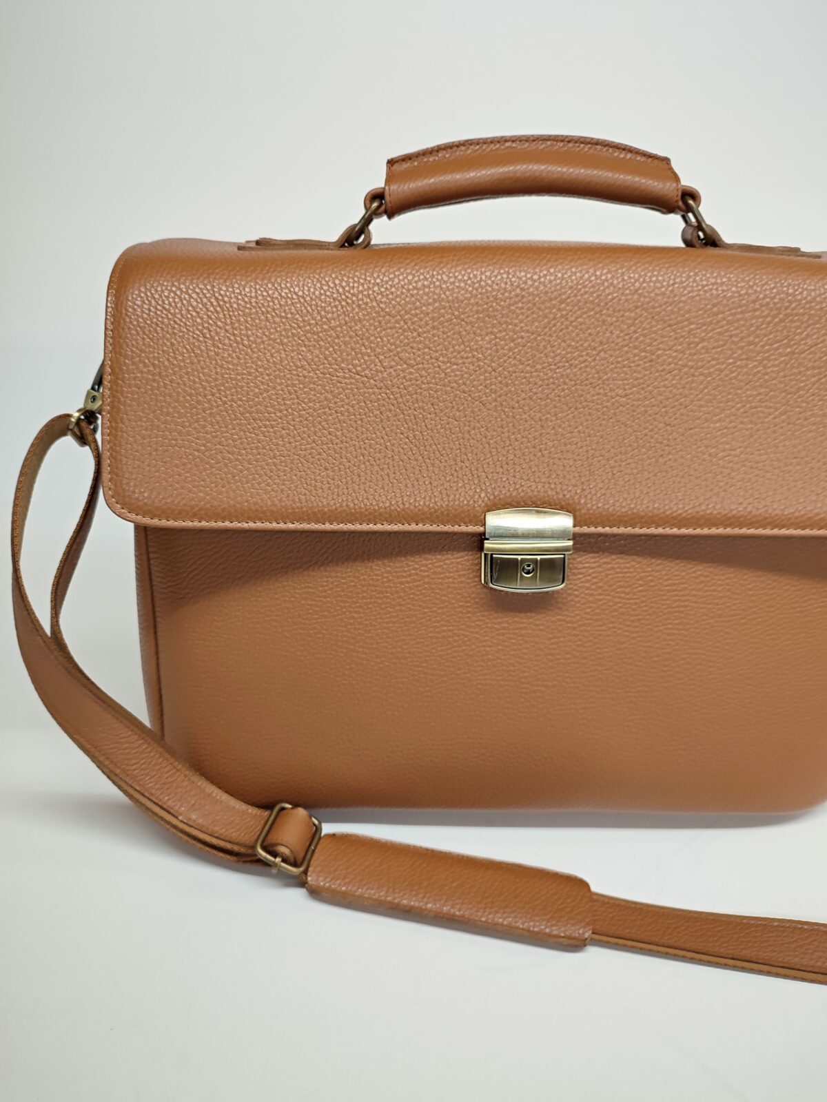 Classic Leather Briefcase - Image 9