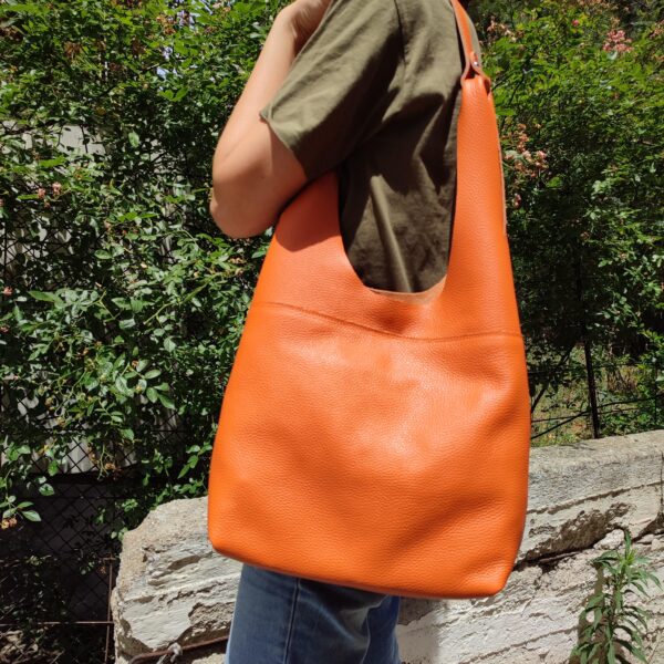 Caviar Leather Boho Bag