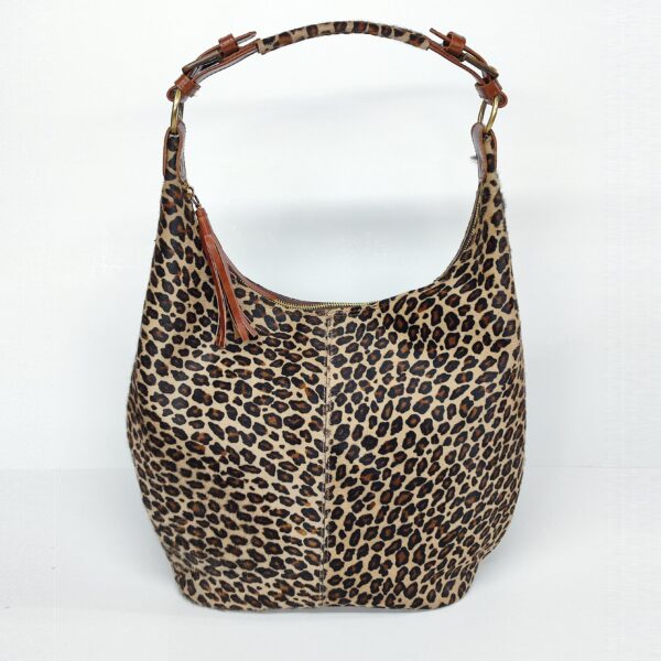 Leopard Genuine Leather Hobo Bag